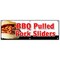 Signmission BBQ PULLED PORK SLIDERS BANNER SIGN barbeque bar-b-que smoked B-72 Bbq Pulled Pork Sliders - alternate 1